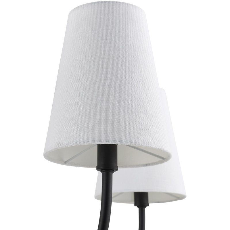 Lustre Zandy, H 16 po x l 26 po x P 26 po, 5, Noir mat