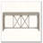 60''Acacia Veneer Console Table with 4 Spacious Drawers-2140019605