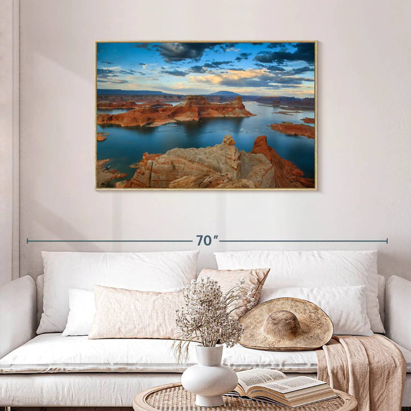 Vue du point d'Alstrom, Cadre flottant en bois naturel, 43 po x 29 po