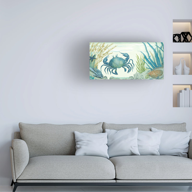 Art sur toile, «Sasha, Crabe», H 12 po x l 24 po