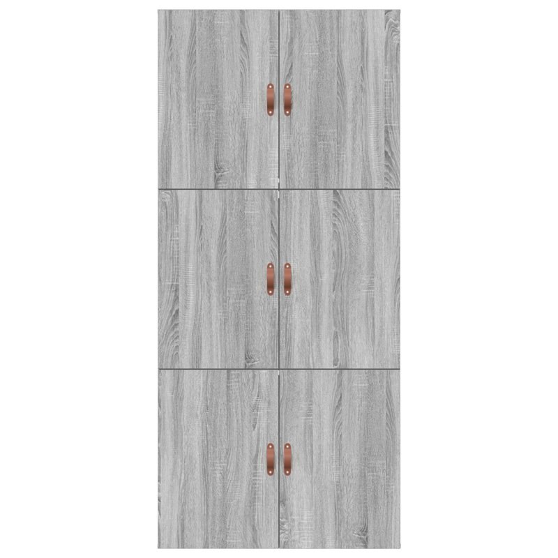 Storage Bed Frame, Grey Sonoma, 90 x 190 cm