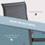 Ensemble de 2 tabourets de bar pivotants avec accoudoirs et chaises de bar Outsunny