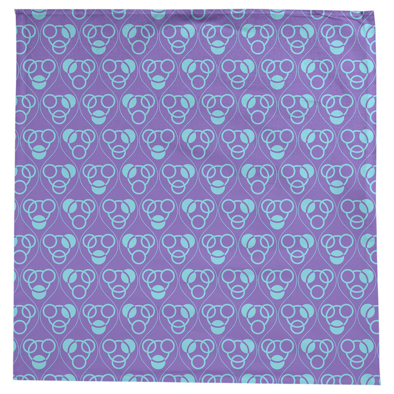 Nappe classiques des cercles et des vagues, Mauve / bleu sarcelle