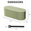 Boîte de gestion des câbles, boîte de rangement de câbles avec 10 attaches de câbles, rangement pour barrette d'alimentation pour cacher le chargeur, cordon d'alimentation, vert-131100637