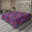 Violet, mauve foncé, corail / floral