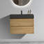 Meuble-lavabo de salle de bain avec lavabo, grand meuble-lavabo flottant mural pour salle de bain moderne, lavabo une pièce blanc brillant sans bonde ni robinet-2143114104-2143114107