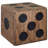 Storage Box Mindi Wood 15.7" x 15.7" x 15.7" Dice Design
