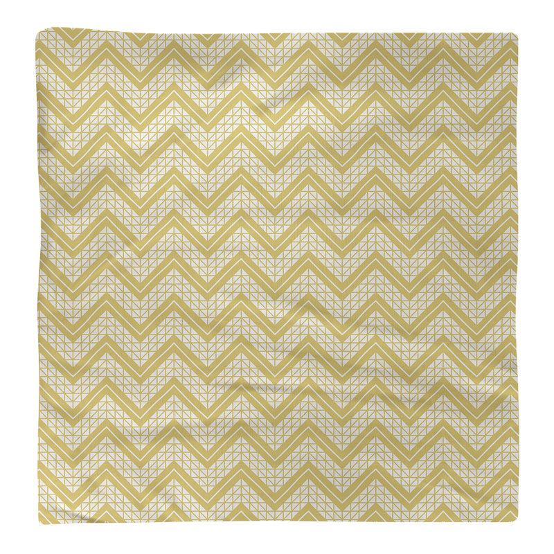 Stephenie Cotton Chevron Square Napkin, Light Yellow, 10" x 10"