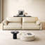 Canapé modulaire en cuir véritable beige-449410036-449410035