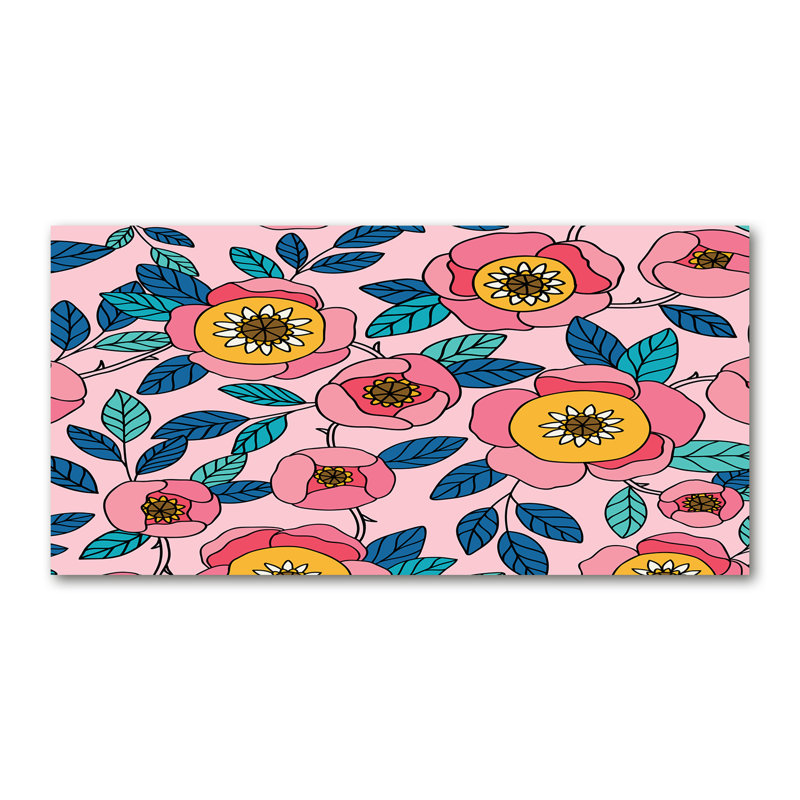 Pink Flowers - Wrapped Canvas Print