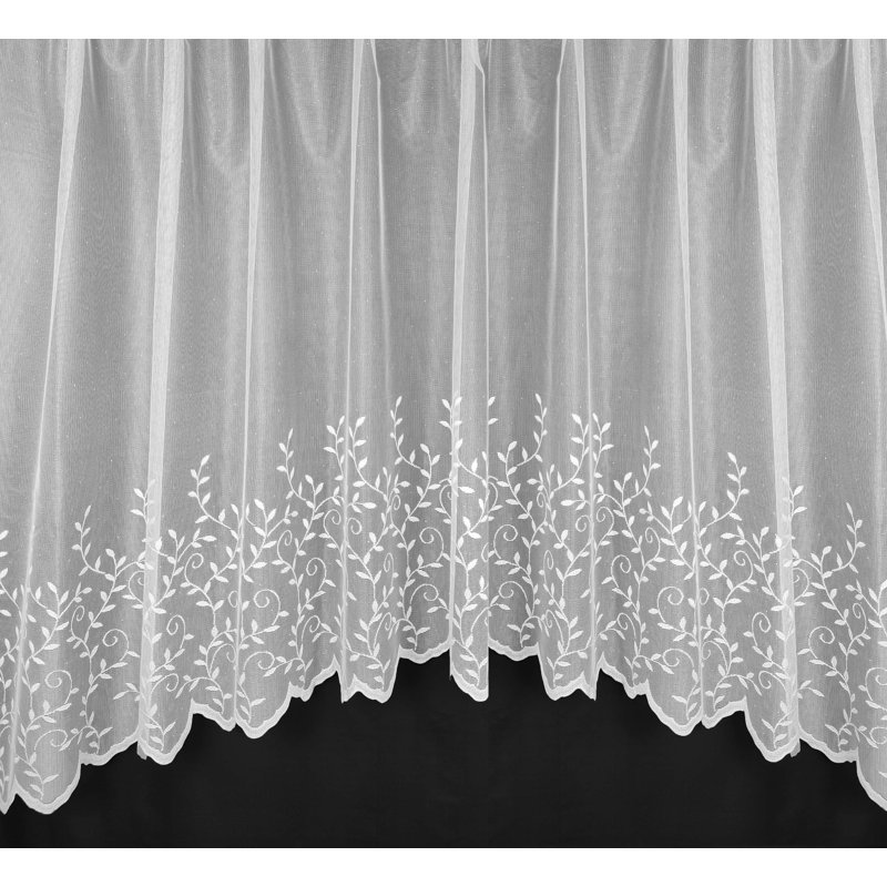 Bladwell Semi Sheer Curtain Single Panel, 381 W x 91 D cm