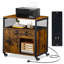 Mobile File Cabinet With Lockable Drawer & Charging Station-126099235