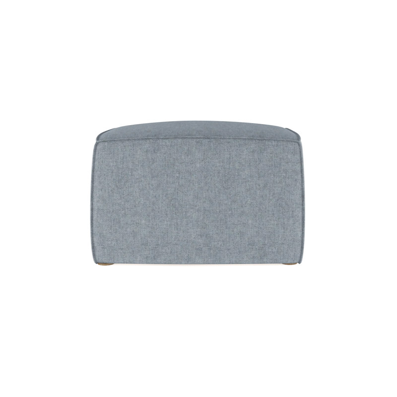 Repose-pieds Varick, Brume moelleuse en velours, Brun foncé