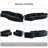 115.7" Chenille Modular Sectional Sofa - 2-Piece Curved Design with 5 Pillows, No Assembly Required, Free-Form Ergonomic Shape-1910366577