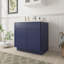 Colton 39" Freestanding Shaker Bathroom Vanity Cabinet with 2 Doors, No Countertop, Ready to Assemble, Blue-95216755