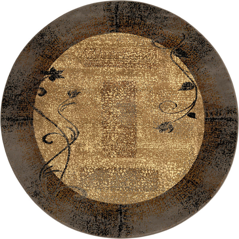 Apex Abstract Indoor Rug, Round 6'1"