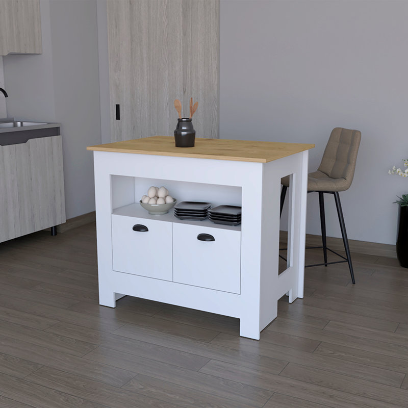 Kitchen Island Geneva, White