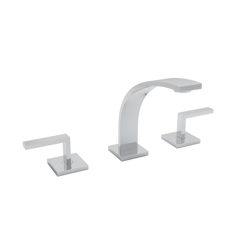 Wave Widespread Lavatory Faucet, Polished Chrome