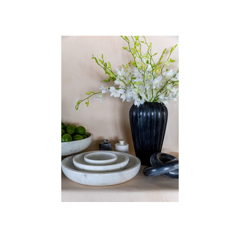 Flora Handmade Marble Table Vase