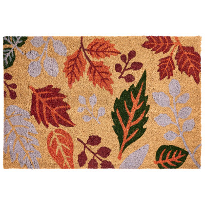 Non-Slip Floral No Holiday Doormat