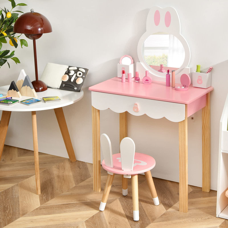 Leidi Kids Vanity Set with Mirror