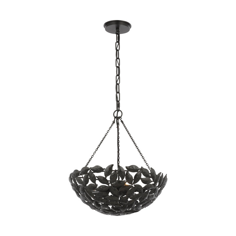 Luminaire suspendu 3 lumières DEL Brierley, Fer vieilli