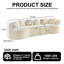 Canapé modulaire incurvé surdimensionné de 111,5 pouces, sans nuage, sans os, avec 6 coussins, canapé de luxe en velours côtelé à 4 places avec siège en mousse profonde, beige W3505p355585-1230112663