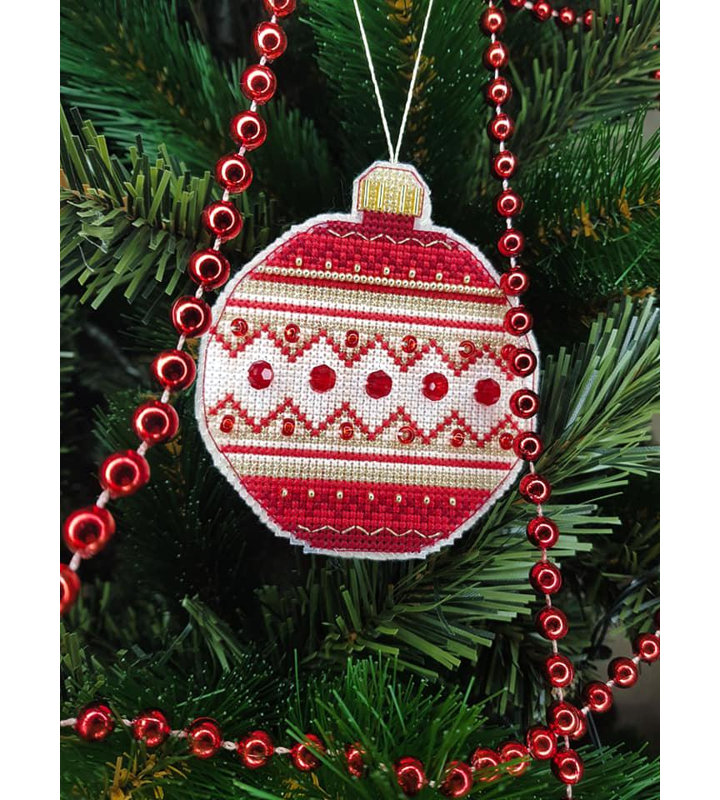 Arbre de Noël miniature. Ensemble de broderie au point de croix sur toile en plastique T-10C