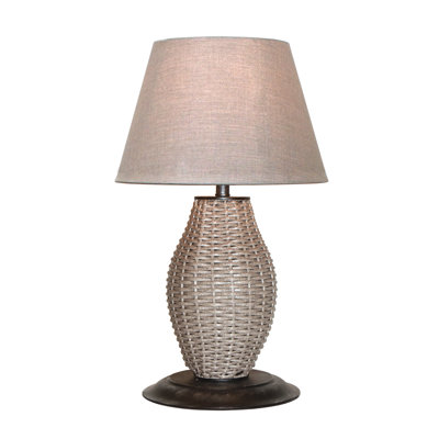 Townsend Smoke 26" H Plug-In Outdoor Table Lamp
