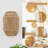 Rustic Hand-Woven Flush Mount Wall Sconce