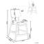 Upholstered Counter Stool with Solid Wood Frame