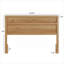 Tête de lit pour grand lit de style moderne en bois massif et d'ingénierie de couleur brune pour les cadres de lit standard
