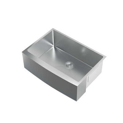 Montgomery 30'' L Single Bowl Stainless Steel Kitchen Sink