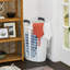 Panier à linge en plastique de 87 L Grace Living Easy Carry Flex, blanc