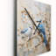 Minimalisme, oiseaux du paradis, fleurs de cerisier - Horloge murale moderne oiseaux du paradis-1386794878