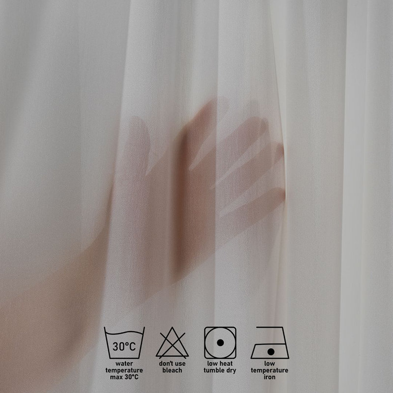 Rideau décoratif obscurcissant très long et très large Pinch Plate, Blanc cassé / écru, L 26 po x L 132 po