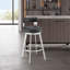 Tabouret tournant 30 "en métal avec similicuir-1079632546