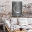 Art mural en métal, "Hall Hall Moon Collection B" par Grace Popp-1853263560