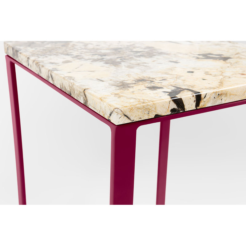 Achillefs Frame End Table, Red