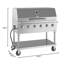 Barbecue au propane 48 po pour l'extérieur avec couvercle en dôme, homologué ETL en acier inoxydable (CGKIT4-48D)