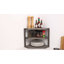 Solid + Manufactured Wood Cabinet Shelving Rack