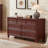 7 Drawers Dresser For Bedroom, Farmhouse 54" Wide Wood Dressers Chest Of Drawers, Vintage Design TV Stand, Rustic Storage Dresser Organizer With Metal Handle Closet For Living Room, Hallway-77847535