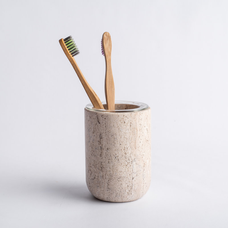Ensemble d'accessoires de salle de bain en marbre