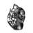 Hand-Painted Decorative Object, Black, 14.2 x 9.4 x 12.6 Inches | Made of 100% Polyester, Unique Color Variations | Perfect for Home Decor, Modern Aesthetic, and Creative Spaces | Eye-Catching Accent Piece-1362268077