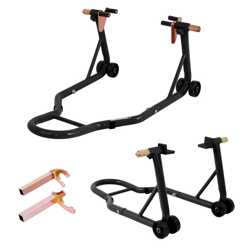 Support avant et arrière pour motocyclette, support combiné avant et arrière universel