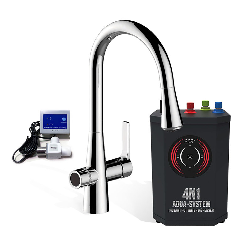 AquaNuTech Pull Down Touch Kitchen Faucet, Chrome