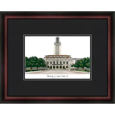 Cadre photo pour lithographie ncaa texas longhorns academic