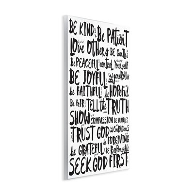 " Virtues Black And White "