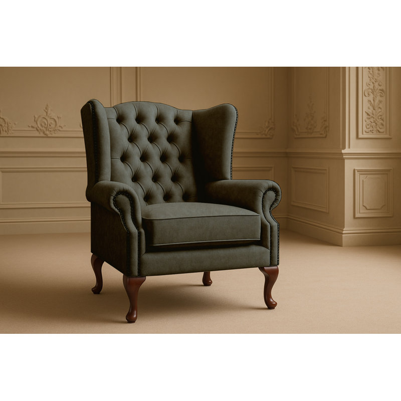 Upholstered Accent Chair, Black