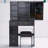 Small Space Vanity with Sliding Mirror and Storage